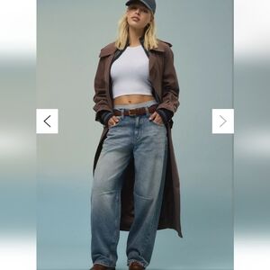 BDG Logan Buckle Baggy Barrel Jean, Light Wash, Size 29 W